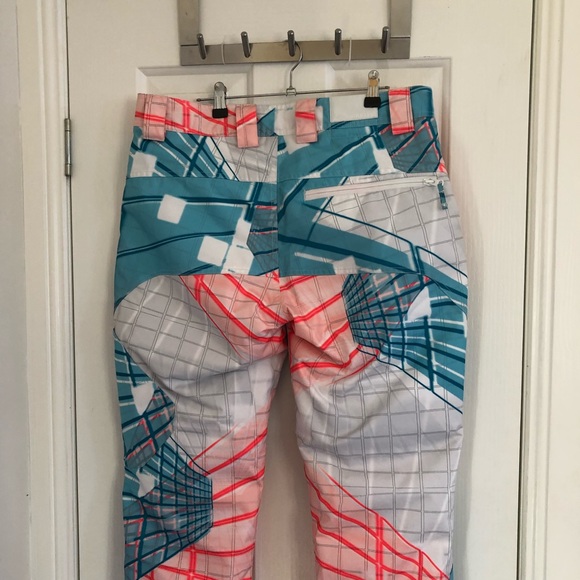 🌿 OAKLEY 🌿 multicoloured unisex freight snow pants thinsulate anorak size L - Picture 6 of 7